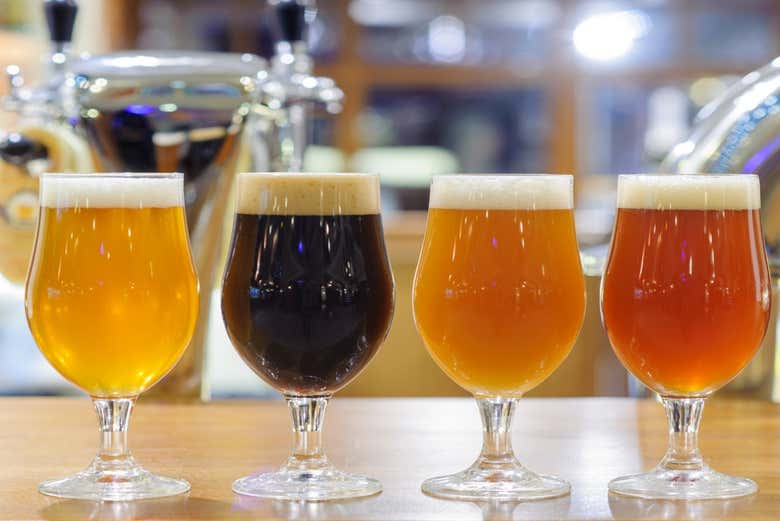 Taste different beers